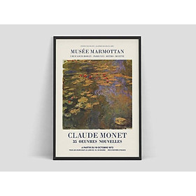 Tranh treo tường | Claude Monet - Áp phích quảng cáo triển lãm nghệ thuật 35 Oeuvres Nouvelles, 1975