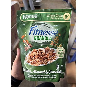 Ngũ cốc ăn sáng Fitnesse Granola Diêm Mạch, Hạnh Nhân & Sô Cô La (gói 300g)
