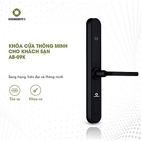 Khóa cửa điện tử thông minh HOMEKIT AB-09K thẻ từ và chìa cơ dự phòng, phù hợp nhiều loại cửa và khách sạn - Hướng dẫn lắp đặt