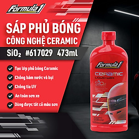 Sáp Phủ Bóng Sâu Ceramic SiO2 FORMULA 1 617029 473ml Bảo Vệ UV Độ Bóng Cao Bền Màu - Nhập Khẩu Chính Hãng