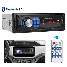 Máy nghe nhạc MP3 MMC SD FM âm thanh nổi lưu trữ bộ nhớ Bluetooth 4.0 hỗ trợ thẻ nhớ TF USB AUX 1 Din EQ cho xe hơi