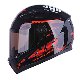 Mũ bảo hiểm Đẹp Moto Fullface Tem 14 Bóng _ Mũ Bảo Hiểm Phượt Fullface AGU có kính chắn gió, chống nắng, chông chói_ Nhiều màu