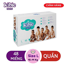 Tã Bỉm Quần Kibie L48 (48 Miếng) - Bao Bì Mới