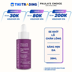 Tinh chất se khít lỗ chân lông tối ưu Paula's Choice Clinical Niacinamide 20% Treatment 20ml mã 8030