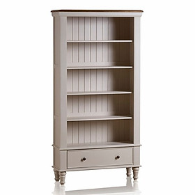 Tủ Sách Cao Shay Gỗ Sồi Ibie OSBTSHAO - Trắng (100 x 35 cm)