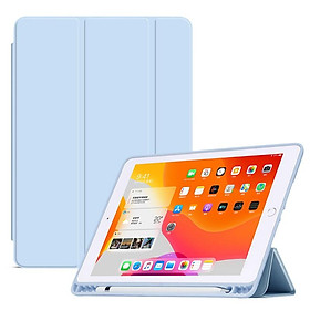 Bao da thông minh cho máy tính bảng iPad 2020/2019 10.2/10.5/9.7 gen 8 7 6 5 air 3 2 1 mini 5 mini 4Chức năng đánh thức và ngủ tự động với khay đựng bút