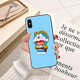 Ốp lưng điện thoại Iphone X viền silicon dẻo TPU  hình Doremon Vui Nhộn