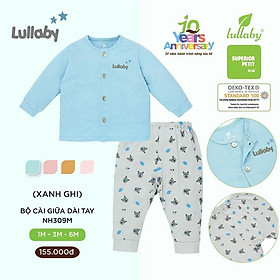 Bộ Quần Áo Lullaby Cài Vai Dài Tay Vải Petit Cho Bé Trai Gái