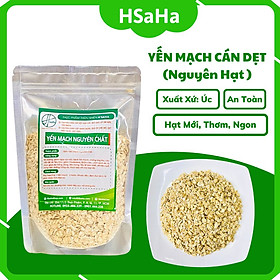 Yến Mạch Cán Dẹt HSaHa - Yến Mạch Nguyên Hạt Úc Cán Mỏng Nguyên Cám Hữu Cơ