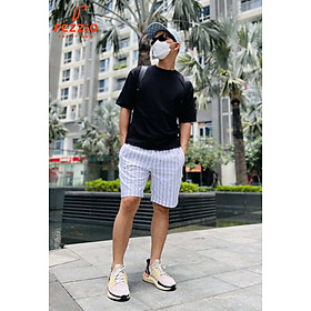 Quần short nam kiểu dáng trên gối trẻ trung chất kaki cotton co giãn tốt thương hiệu Fezzio