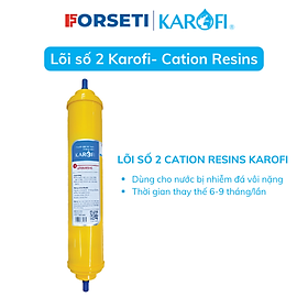 Mua Lõi số 2 Karofi Cation T33 dùng cho các máy N-e117  N-e118...xử lý nguồn nước cứng nhiễm đá vôi Hàng chính hãng có xuất hóa đơn VAT