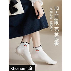 LỐ 10 ĐÔI TẤT DÂU TÂY CỔ VIỀN BÈO NỮ TÍNH SIÊU ĐẸP