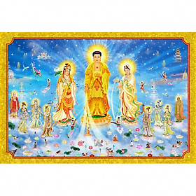Mua Tranh thêu chữ thập tam phật  a1192 kích thước :148×89cm