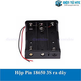 Hộp đựng Pin sạc 18650 3 cell 3S 11.1V ra dây