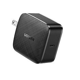 Mua Củ sạc 1 cổng USB type C 65W PD 3.0 4. chân cắm chuẩn US xếp được công nghệ GaN màu đen 0 Ugreen 70817 CD217 Hàng Chính Hãng