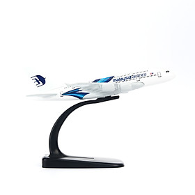 Mô hình máy bay A380 Malaysia Airlines (16cm) - Trắng, Xanh dương đậm