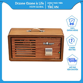 Máy khử mùi Ozone đa năng DrOzone, công suất 4g/h, vỏ gỗ chống thấm DrAir A4 - Hàng Chính Hãng
