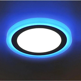 Mua Đèn led ốp trần nổi 18+6W viền xanh dương - Vuông Tròn