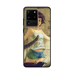 Ốp Lưng Dành Cho Samsung Galaxy S20 Ultra mẫu Cô Gái Anime Tóc Hồng - Hàng Chính Hãng