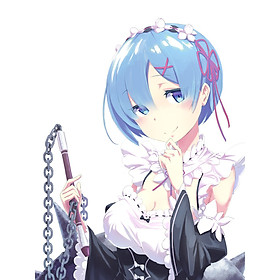 Tranh Poster Re:ZERO REM  A4 combo 5 tấm khác nhau