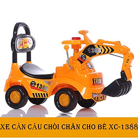 xe cần cẩu chòi chân có nhạc cho bé