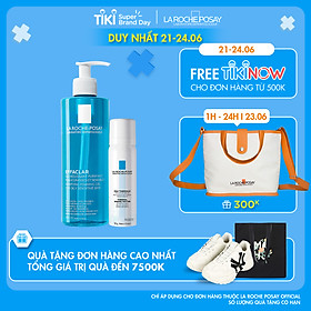 Bộ sản phẩm làm sạch và bảo vệ da dầu nhạy cảm La Roche-Posay Effaclar Gel