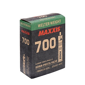 Ruột Xe Đạp 700×23/32C 80mm Van Nhỏ (Presta) MAXIS Bicycle Tube Welter Weight
