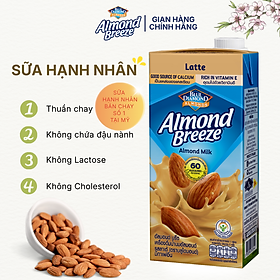 Sữa hạt hạnh nhân ALMOND BREEZE vị Latte 946ml