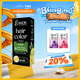 Kem Nhuộm Tóc Phủ Bạc Lavox Online Shopping 60ml - Nhuộm Tóc Tại Nhà Đơn Giản - Lamimi Chính Hãng