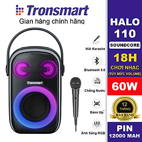 Mua Loa Bluetooth 5.3 Karaoke Không Dây Tronsmart Halo 110 60W Kèm Micro Có Dây Hỗ Trợ Hát Karaoke Âm Thanh Nổi Cực Mạnh - Hàng chính hãng