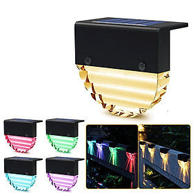 4PCS LED Solar Lights Path Stair Outdoor Light Step Lamp Wall Landscape Lamp Solar Light Outdoor Nightlight