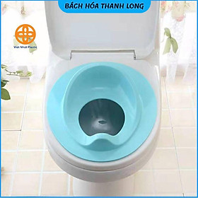 Mua Bệ thu nhỏ bồn cầu cho bé nhựa Việt Nhật ️️ Bệ xí thu nhỏ bồn cầu giúp bé ngồi an toàn thoải mái (5439)