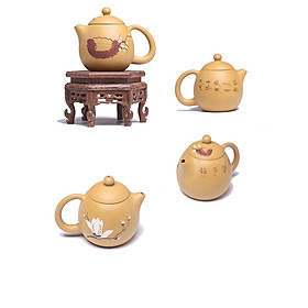 Mua Ấm Tử Sa Nghi Hưng Long Đán 200 ml (Hoàng Kim Đoạn Nê)