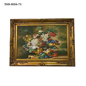 Mua Tranh sơn dầu họa tiết Hoa Mẫu Đơn TSD-HOA-71