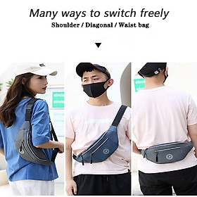 Unisex Fanny Pack Teenager Outdoor Sports Running Cycling Waist Bag Picnic Bags Fashion Shoulder Belt Bag Travel Picnic Bags