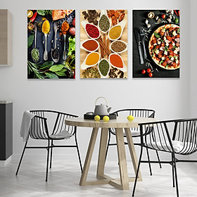Mua Set 3 tranh Canvas cho nhà bếp 40x60 cm