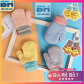 Gang tay len dệt kim BH Kids hình trái dứa dễ thương (Dành cho bé từ 1-5 tuổi) - BHS26 - màu hồng - không gà con