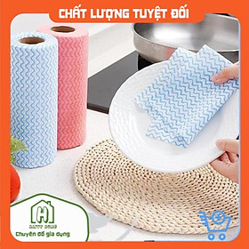 Cuộn Khăn Lau Tay, Khăn Lau Bếp Đa Năng Không Dệt Siêu Mềm, Siêu Thấm Nước