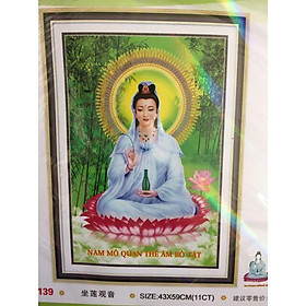 Mua Tranh thêu 3d quan âm dv6139