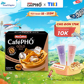 Hộp Cà phê Phố sữa đá GOLD - MacCoffee (hộp 10 gói x 28g)