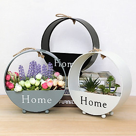 Giỏ hoa treo tường chữ Home trang trí nhà cửa