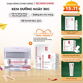 Kem dưỡng  da Sắc Ngọc Khang 5 trong 1 ban ngày 30g giúp nuôi dưỡng làn da sáng khỏe, mờ thâm nám ngăn ngừa lão hóa