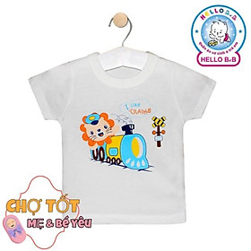 ÁO TAY NGẮN TRẮNG HELLO B&B
