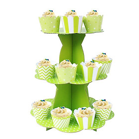 Mua Kệ 3 Tầng Chủ Đề Màu Trơn Để Bánh Cupcake