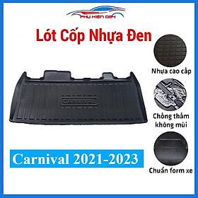 Thảm nhựa lót cốp Carnival 2021-2023 tấm lót sàn cốp bằng nhựa dẻo cao cấp, không mùi, chống thấm nước tốt