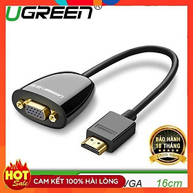 Cáp chuyển đổi HDMI to VGA ( không Audio )-  chính hãng Ugreen 40253 