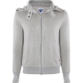 Áo khoác nam nón rời Phúc An 2024 màu xám nhạt