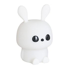 Night Light Kids Silicone Bunny Battery Powered Room Decor with Timer LED