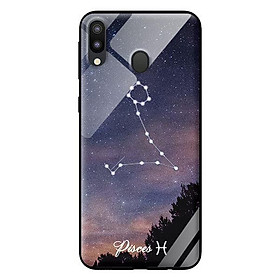 Ốp kính 12 cung Hoàng Đạo cho Samsung Galaxy M20 Pisces - Hàng chính hãng