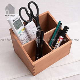 Mua Hộp đựng remote - Remi  hộp đựng bút vật dụng đa năng được thiết kế đơn giản bằng chất liệu gỗ cao cấp